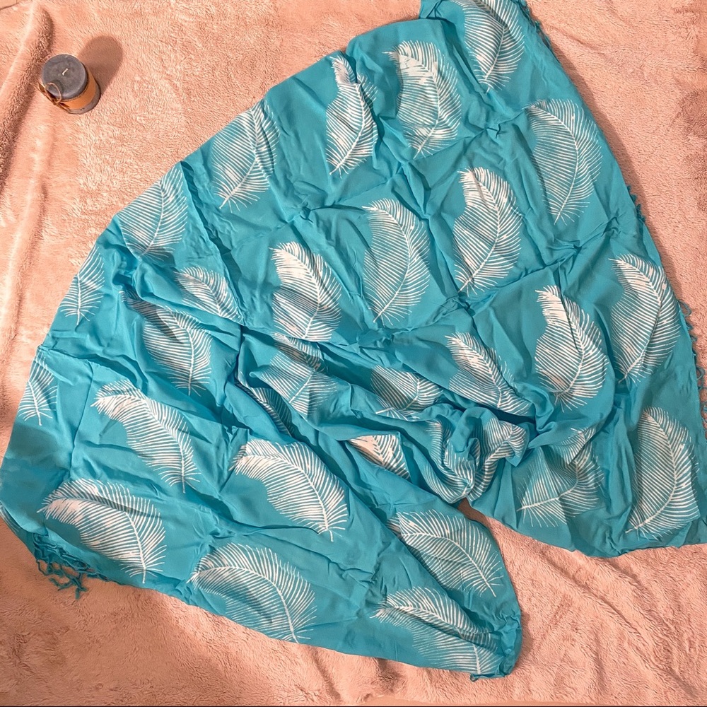 Blue Feather Sarong